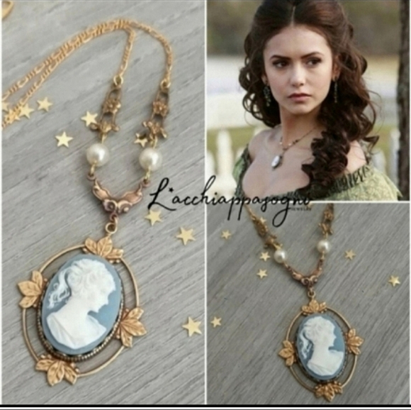 Vampire Diaries Catherine Doğal Taş Kolye Ücretsiz Kargo Natural Stone Necklace